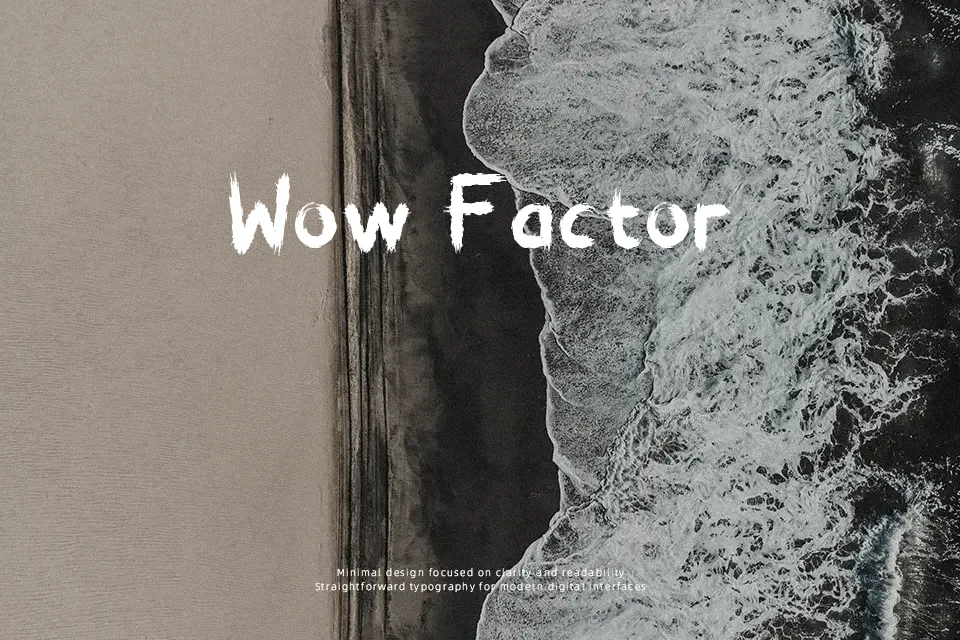 Brushstroke Horror Font Decorative Font Preview for Halloween