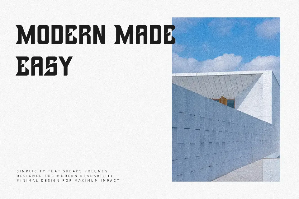 Brutals Font Sans Serif Font Preview for Advertising