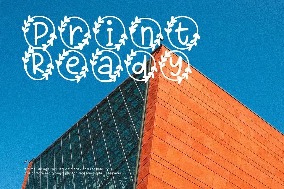 Bubble Heart Monogram Font Decorative Font Preview for Poster