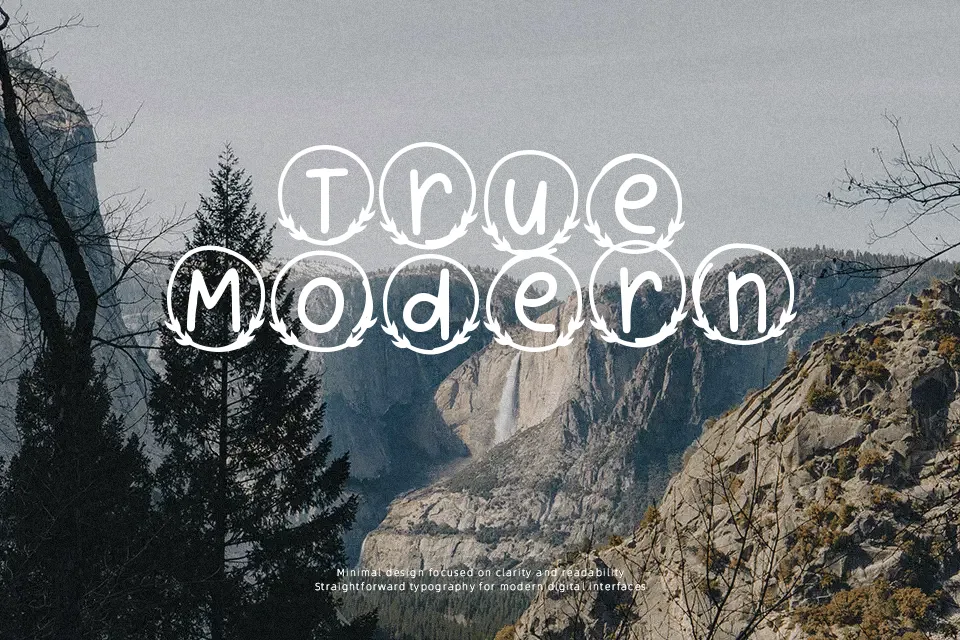 Bubble Leaf Monogram Font Font Preview for Holiday