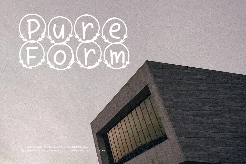Bubble Leaf Monogram Font Font Preview for Warm Logo