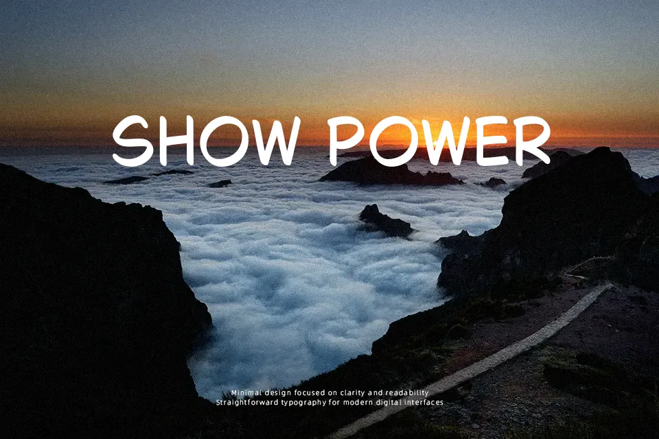 Bubble Sans Font Font Preview for Bold Poster