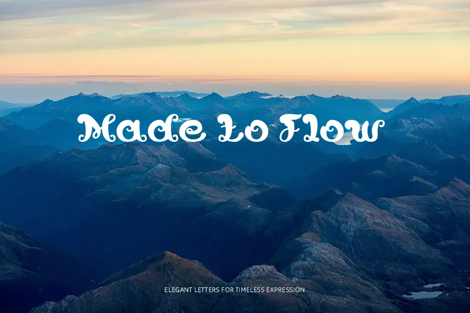 Bunga Melati Putih Font Script Font Preview for Headline