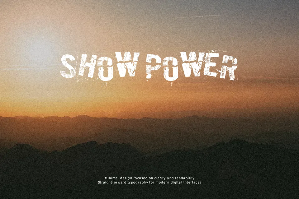 Burn out, fade away Font Font Preview for Bold Gaming