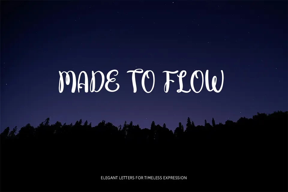 Butterfly Font Script Font Preview for Social Media