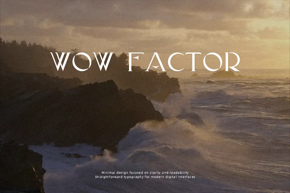 Calvus Font Font Preview for Poster