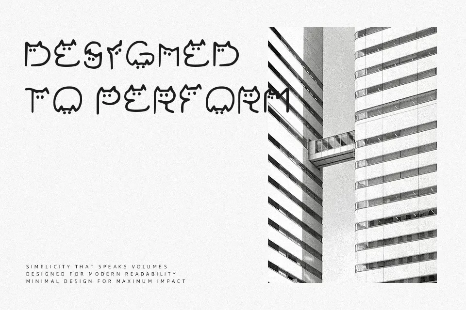 Catvetica Font Decorative Font Preview for Poster