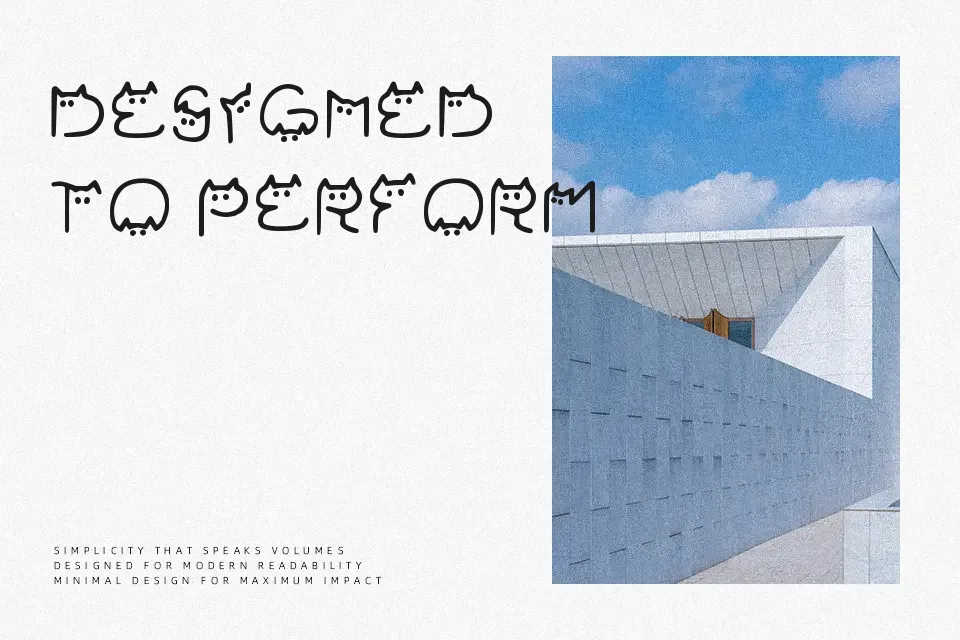 Catvetica Font Sans Serif Font Preview for Poster