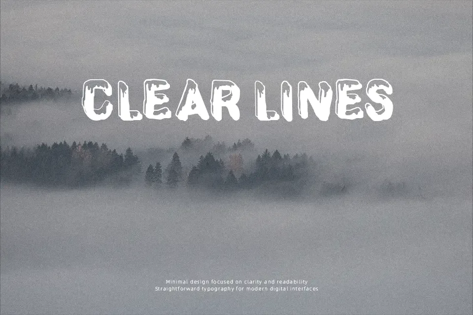 CF SnowBall Font Font Preview for Bold Poster