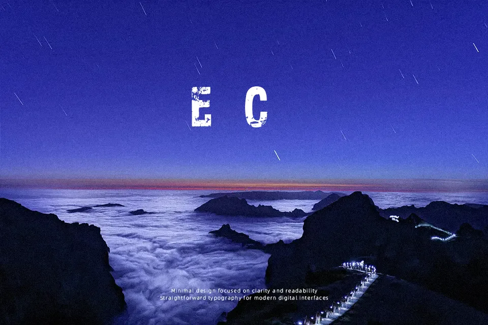 CF Xerography Font Sans Serif Font Preview