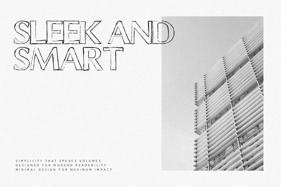 Chalk Line Outline Font Font Preview for Rough Headline