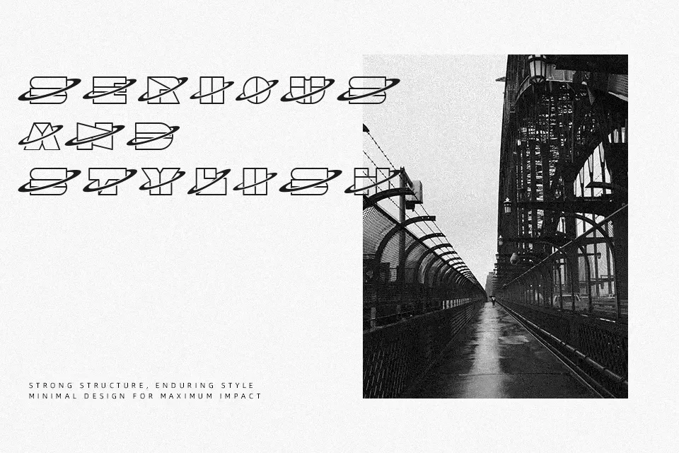 Channel Font Font Preview for Artistic Poster