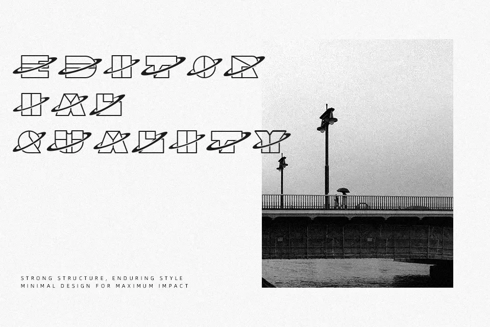 Channel Font Font Preview for Bold Logo