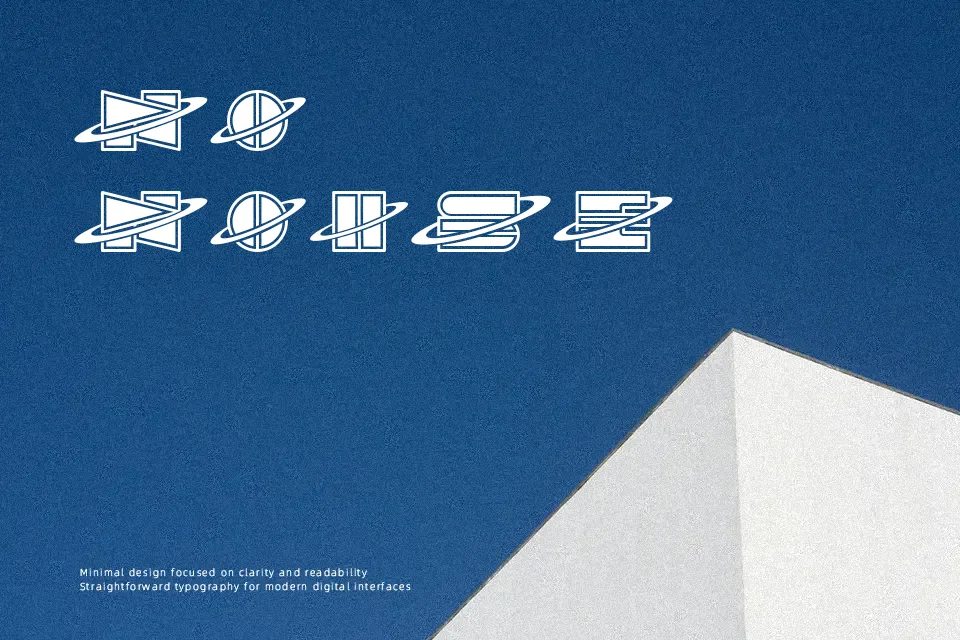 Channel Font Geometric Font Preview for Packaging