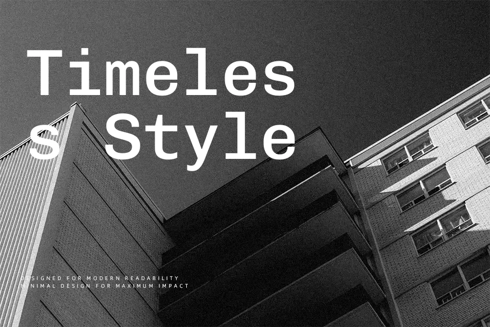 Chivo Mono Font Font Preview for Tech Mood