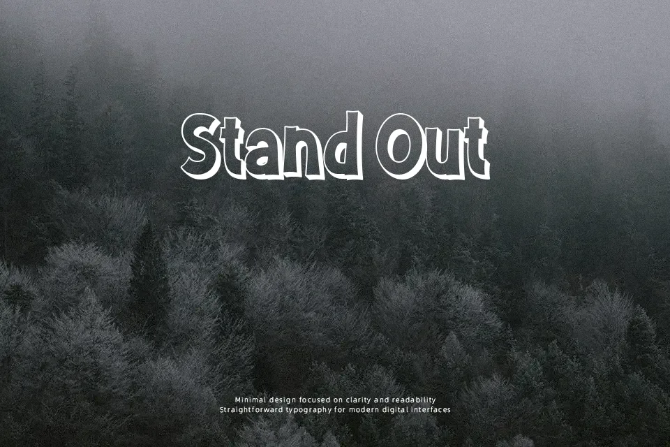 Chomiku Font Font Preview for Friendly Poster