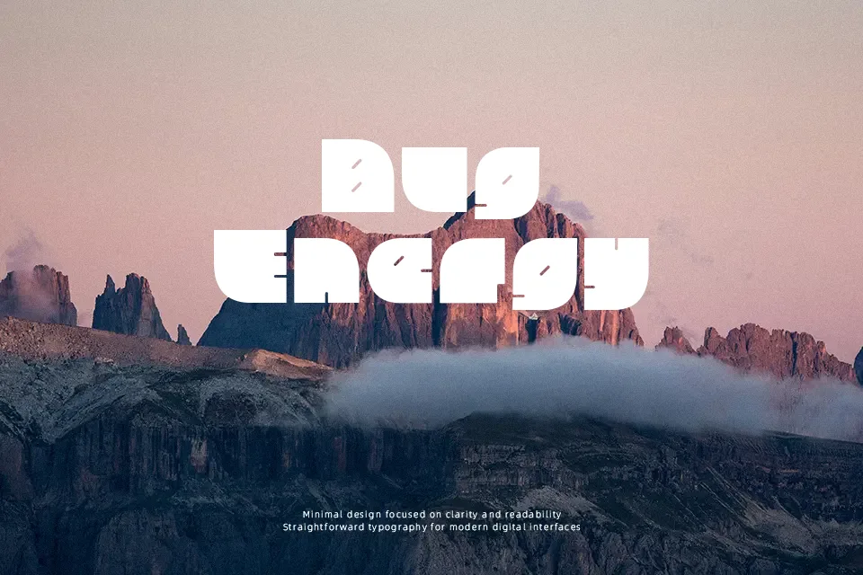 Chubby Square Font Geometric Font Preview