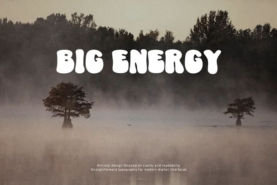 Cinema Groovy Font Font Preview for Bubble Poster