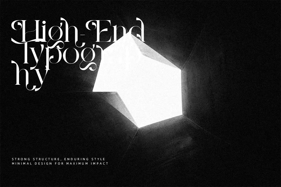 Citation Font Font Preview for Luxury Poster