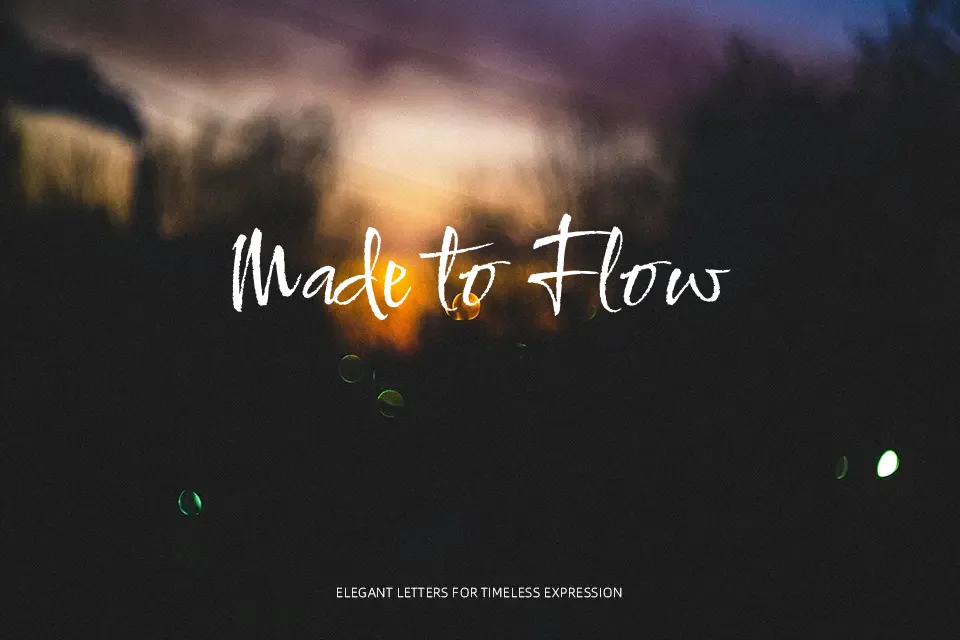 Comforter Brush Font Font Preview for Playful Social Media