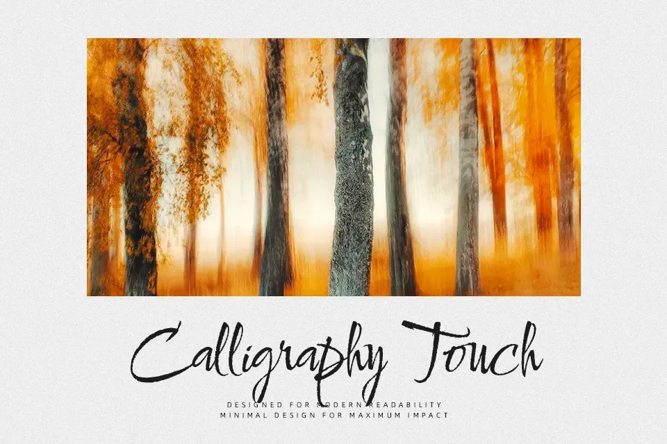 Comforter Brush Font Font Preview for Playful Social Media