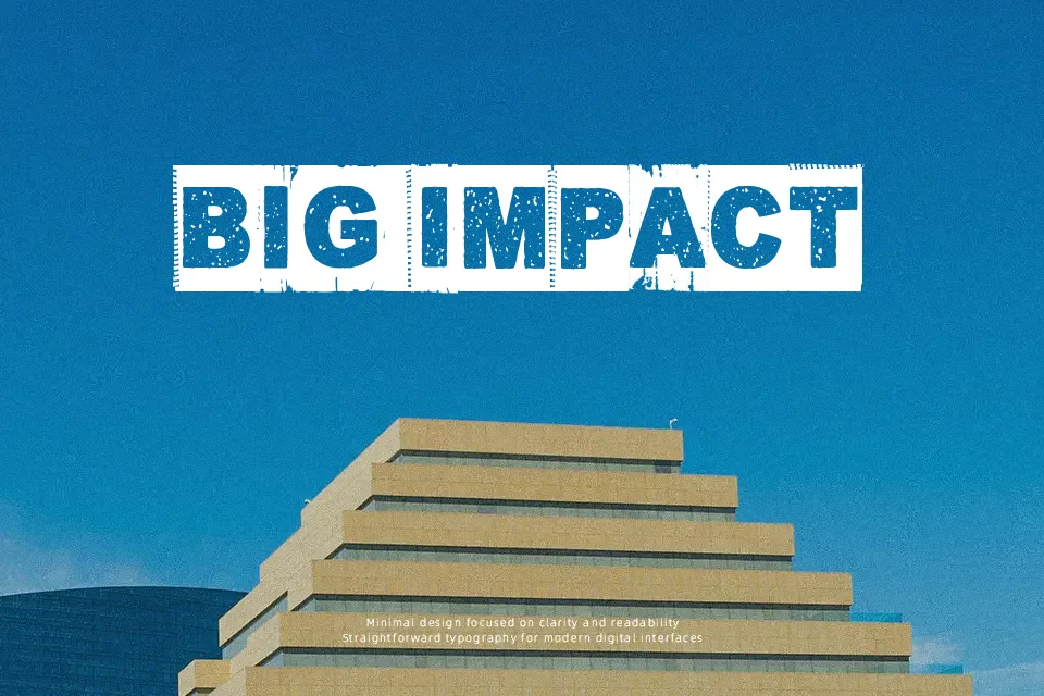 Corner Dark Font Font Preview for Rough Film