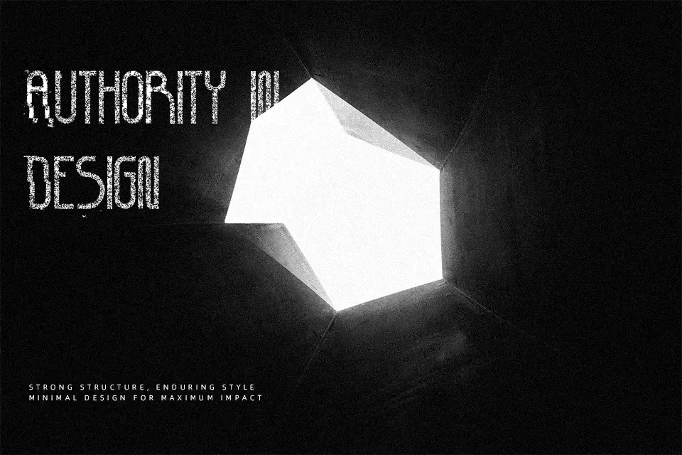 Corrupted Democrazy Font Font Preview for Packaging