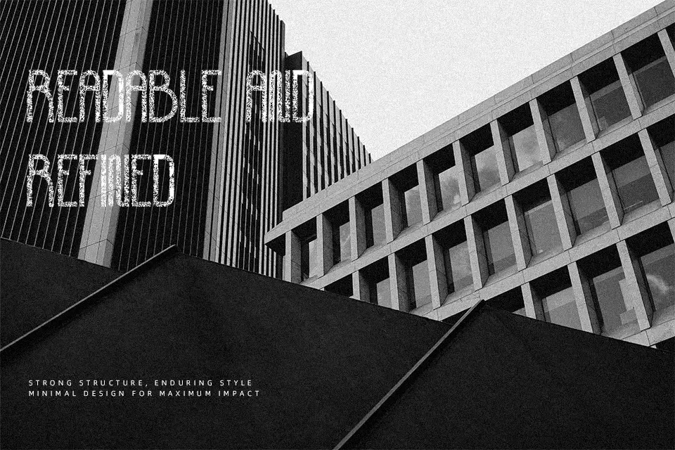 Corrupted Democrazy Font Display Font Preview for Poster