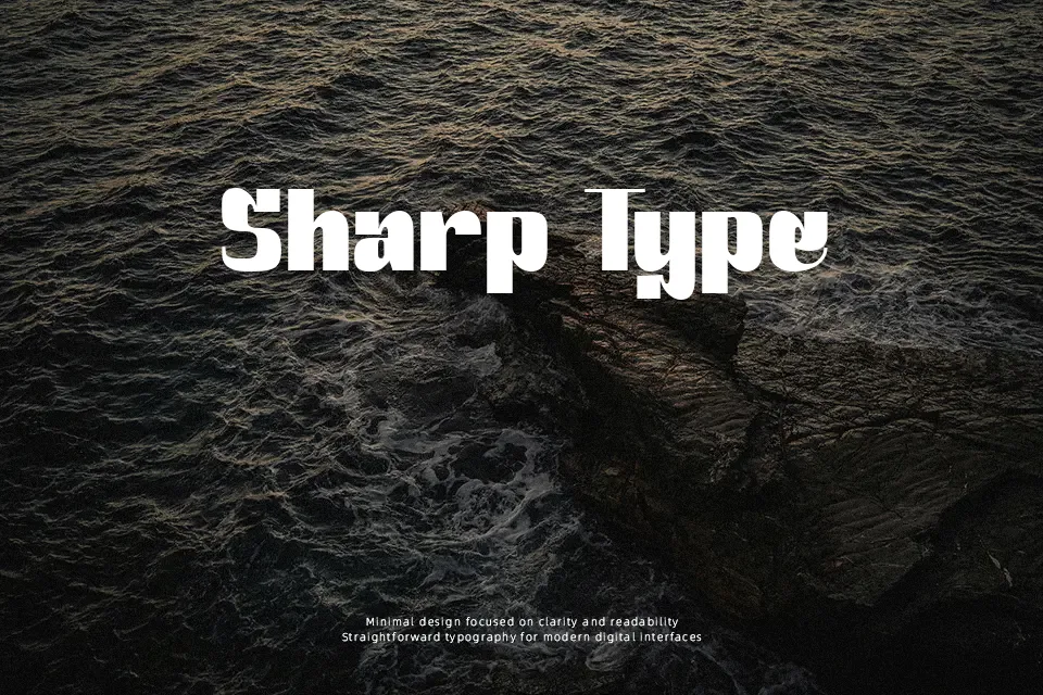Cortes Font Display Font Preview for Logo