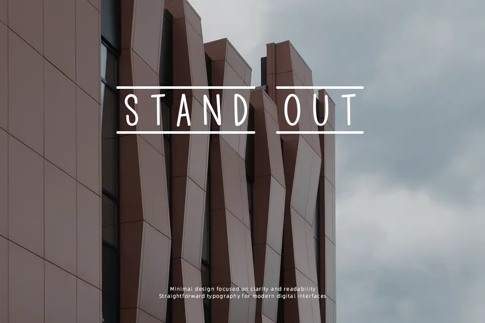 Crayonized Font Font Preview for Playful Poster