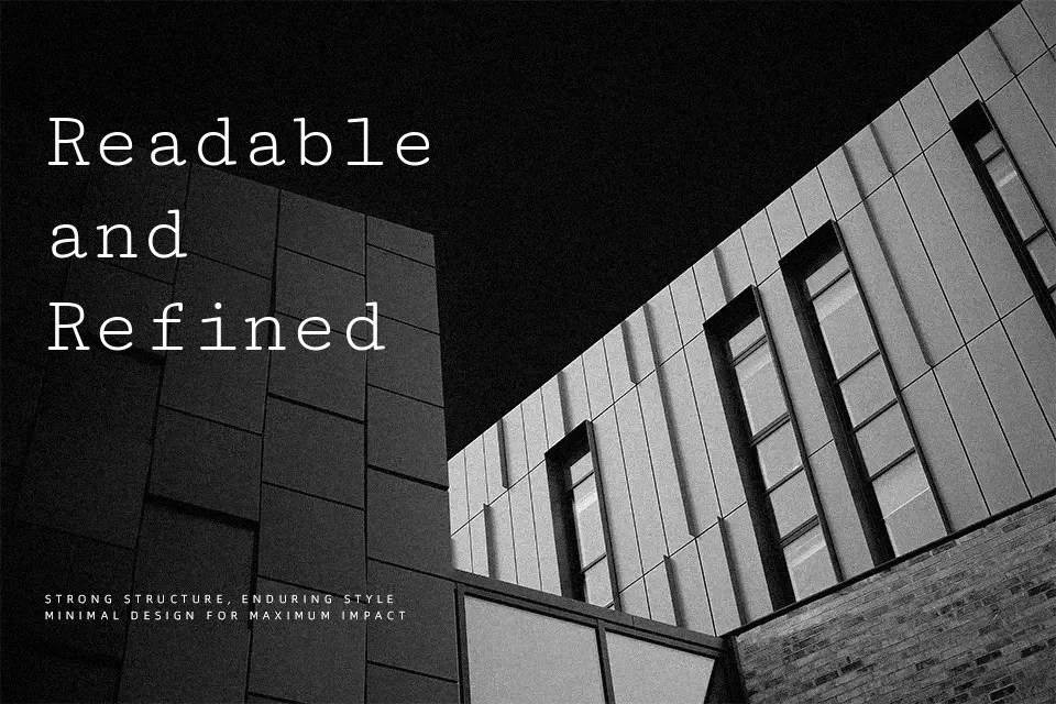 Cutive Mono Font Font Preview for Minimal Branding