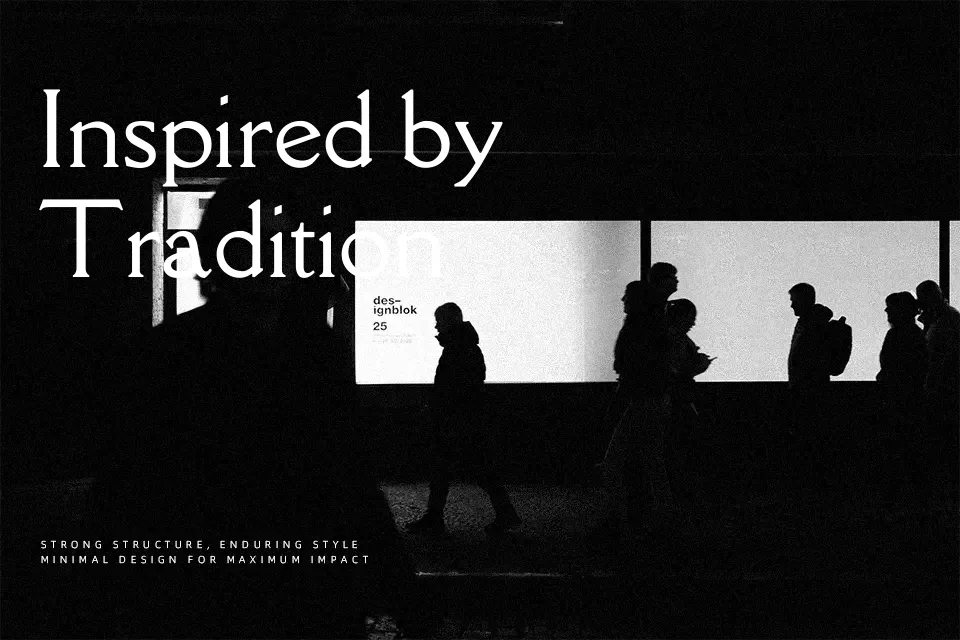 Della Respira Font Font Preview for Professional Restaurant