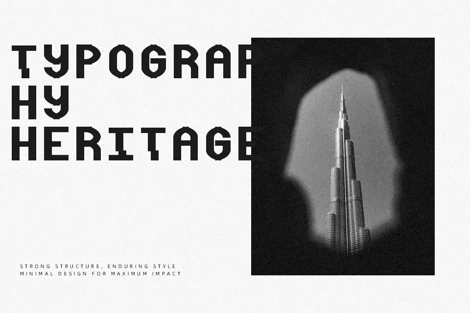 Distortion Font Decorative Font Preview for Poster