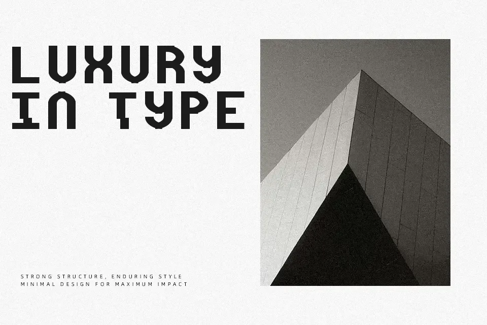 Distortion Font Font Preview for Futuristic Poster