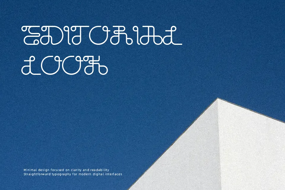 Dobilas Font Geometric Font Preview for Logo