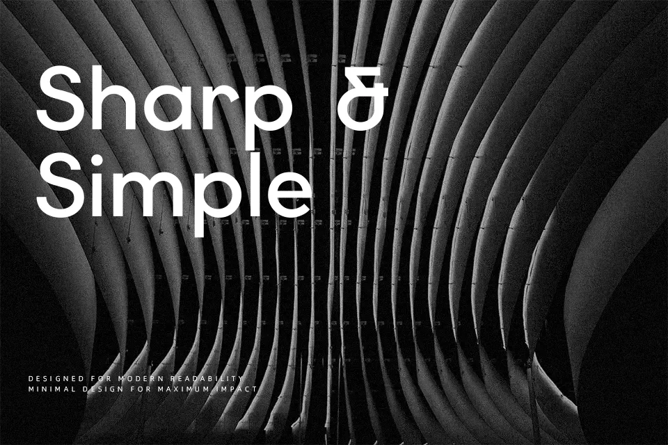 Elms Sans Font Geometric Font Preview for Logo