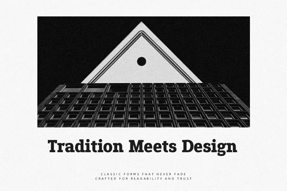 Epunda Slab Font Font Preview for Timeless Logo
