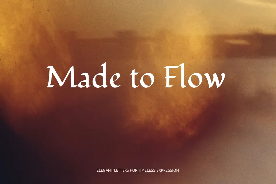 Fondamento Font Font Preview for Romantic Logo