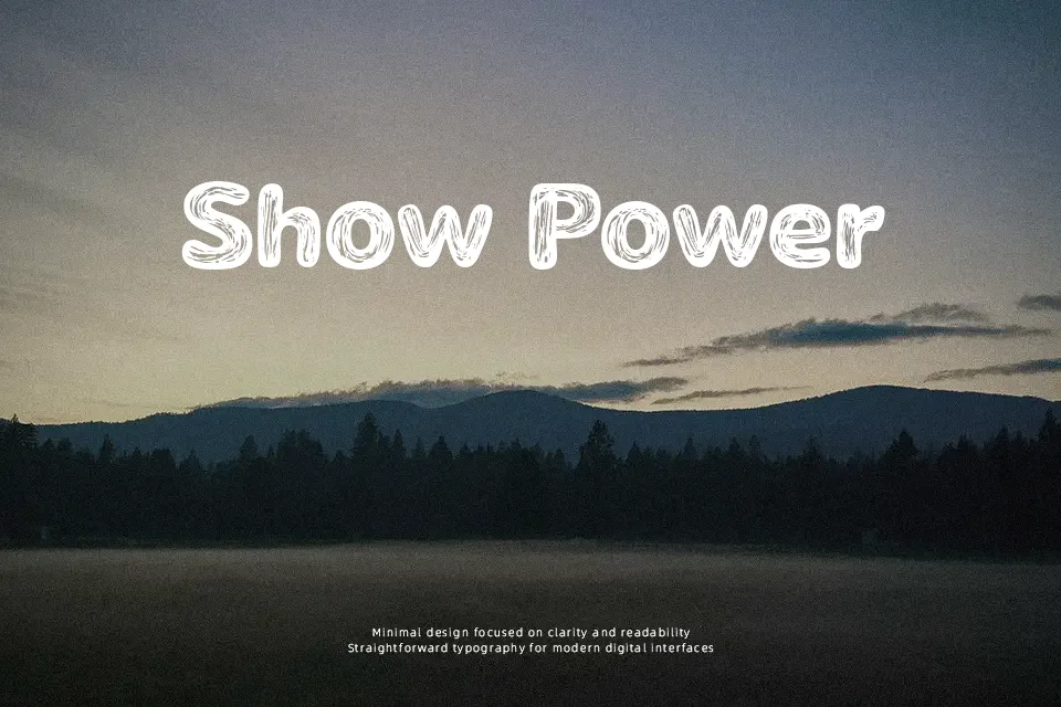 The Naturel Txt Font Sans Serif Font Preview for Logo