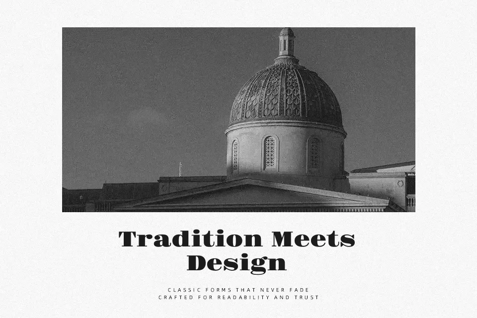 Gravitas One Font Serif Font Preview for Advertising