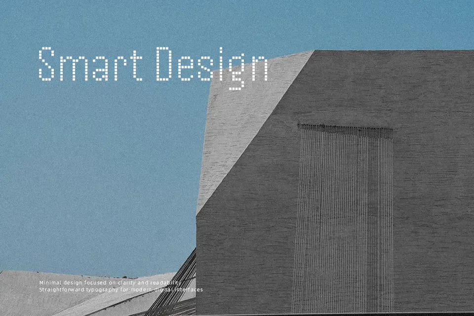 Handjet Font Geometric Font Preview for Headline