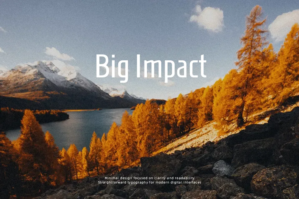 Homenaje Font Sans Serif Font Preview for Branding