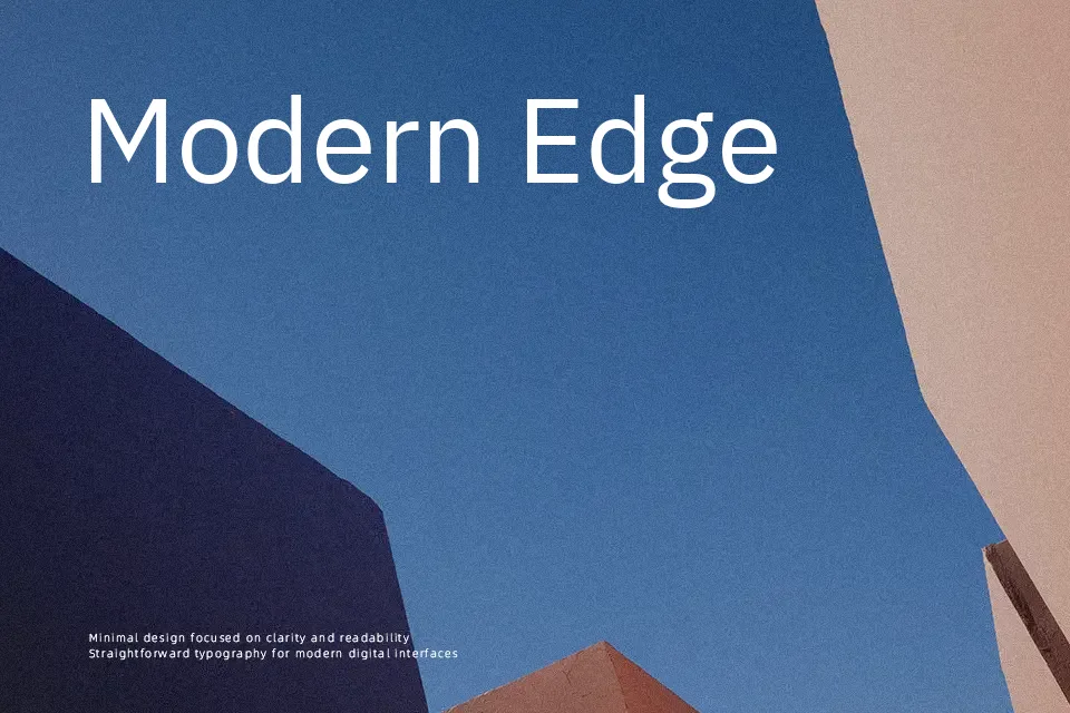 IBM Plex Sans Hebrew Font Font Preview for Tech UI Design