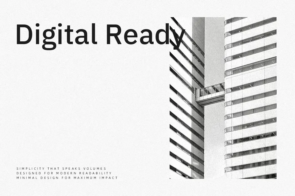 IBM Plex Sans KR Font Geometric Font Preview for Headline