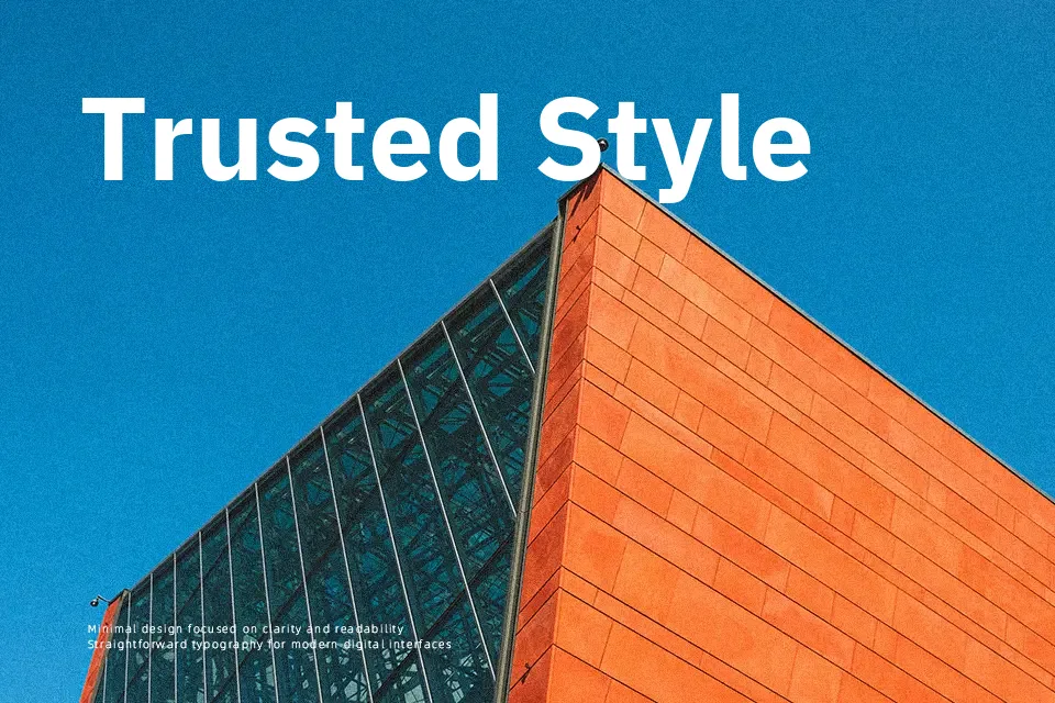 IBM Plex Sans KR Font Geometric Font Preview for Branding
