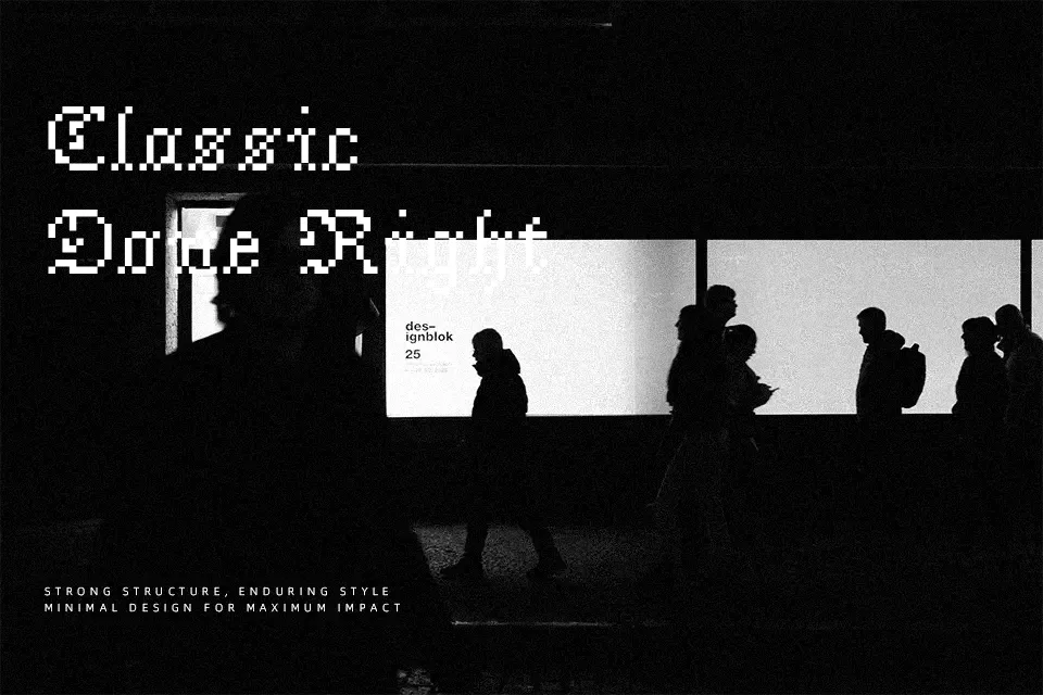 Jacquarda Bastarda 9 Font Font Preview for Dramatic Logo