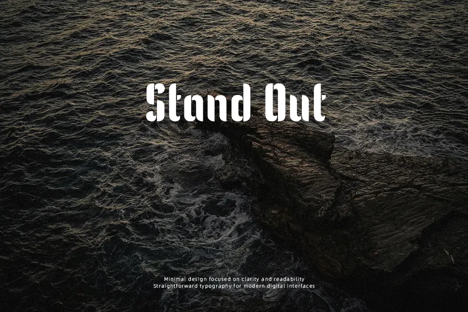 Kenia Font Font Preview for Bold Headline