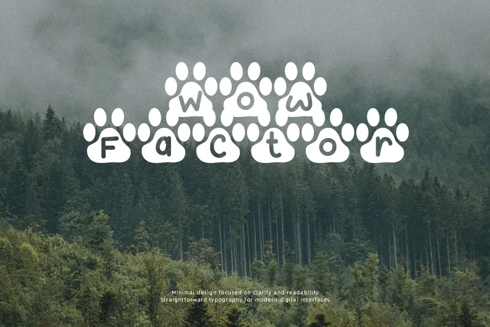 Kitty Paw Font Font Preview for Social Media
