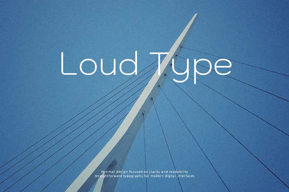 Kodchasan Font Geometric Font Preview for Social Media