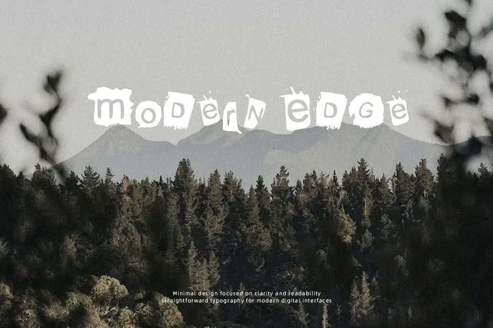 KrooKed Font Font Preview for Artistic Poster